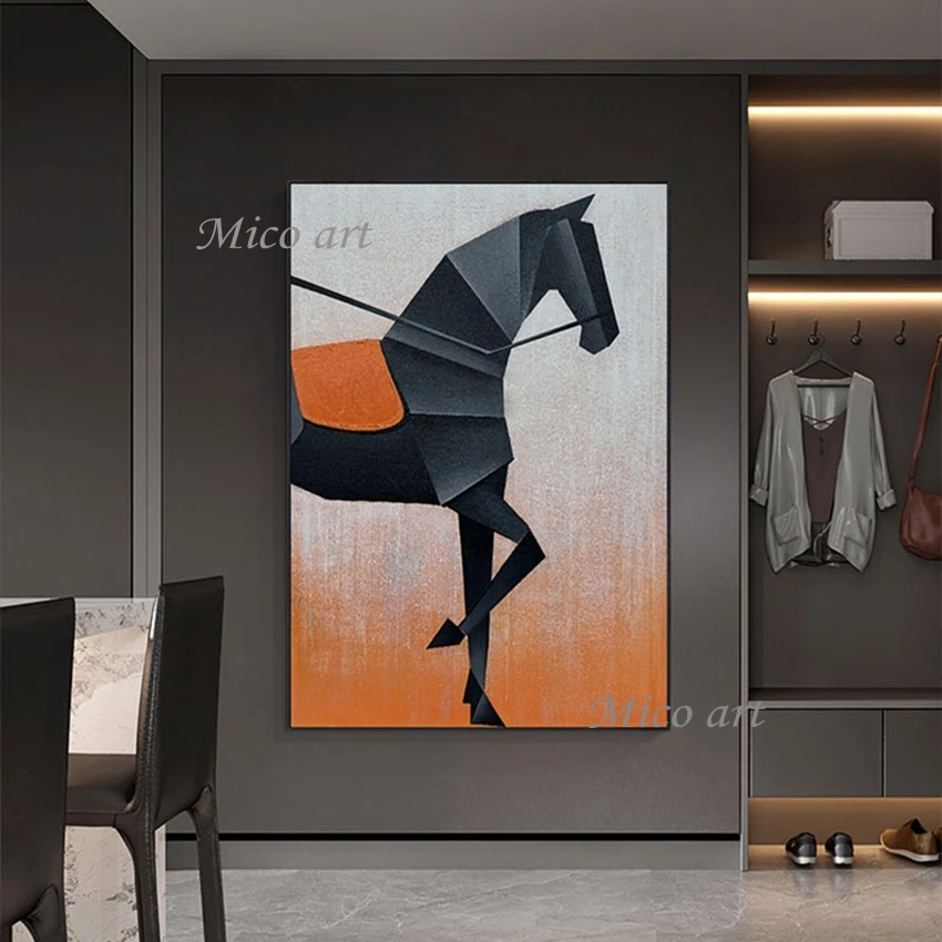 Animal Art Picture Decoration Abstract Artwork Unframed Stereoscopic Horse Hand-painted Canvas Oil Painting For Bedroom Wall
Animal Art Picture Decoration Abstract Artwork Unframed Stereoscopic Horse Hand-painted Canvas Oil Painting For Bedroom Wall