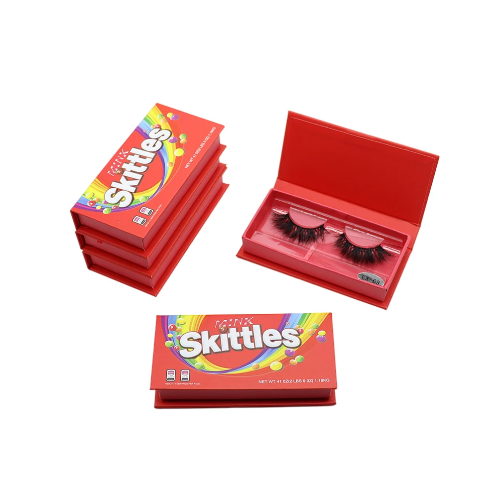 Red Rainbow Candy Eyelash Packaging Boxred Rainbow Candy Eyelash Packaging Box Wholesale Makeup False Eyelashes 3D Mink Lashes C
Red Rainbow Candy Eyelash Packaging Boxred Rainbow Candy Eyelash Packaging Box Wholesale Makeup False Eyelashes 3D Mink Lashes C