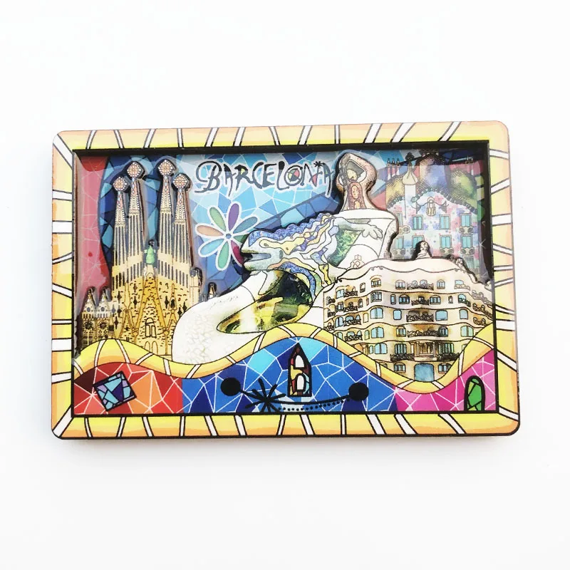 Fridge magnet Barcelona Landmark Decoration Resin Refrigerator Sticker Crafts Tourism Souvenir Message Sticker
Fridge magnet Barcelona Landmark Decoration Resin Refrigerator Sticker Crafts Tourism Souvenir Message Sticker