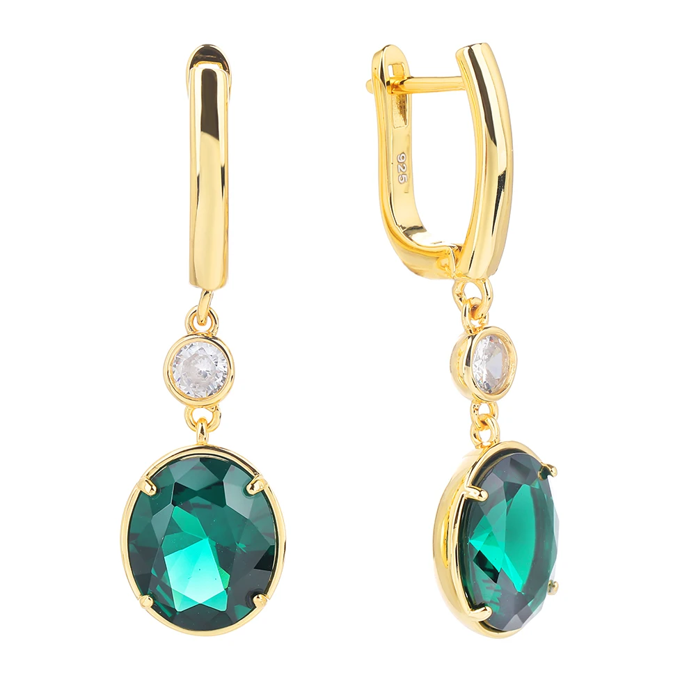 Poulisa Oval Green Glass Zircon Drop Earrings for Women 925 Sterling Silver Cubic Zirconia Dangle Drops Earring S925 on Ear Ring
Poulisa Oval Green Glass Zircon Drop Earrings for Women 925 Sterling Silver Cubic Zirconia Dangle Drops Earring S925 on Ear Ring