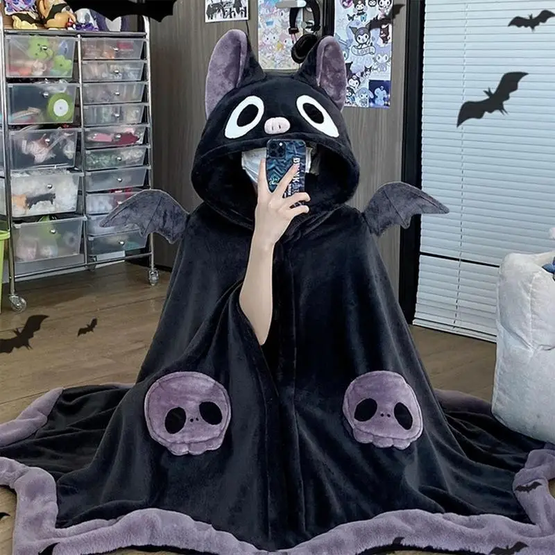 Cute Bat Plush Pajamas Robes Anime Velvet Nightgown Winter Long Sleeve Night Dress Halloween Party Vampire Cosplay Costume
Cute Bat Plush Pajamas Robes Anime Velvet Nightgown Winter Long Sleeve Night Dress Halloween Party Vampire Cosplay Costume