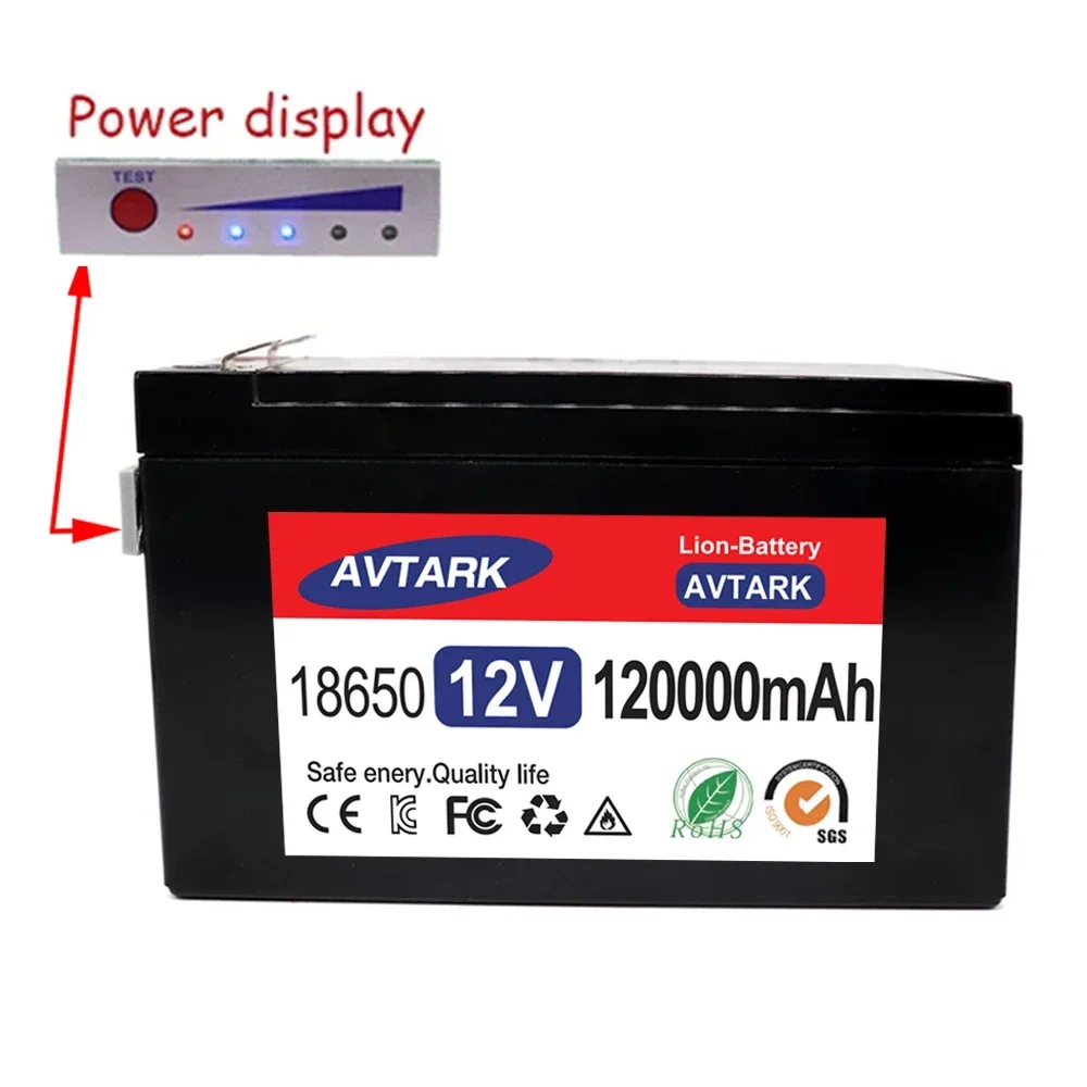 

New Upgraded 24v 120A Li Ion 18650 Battery Electric Vehicle Lithium Battery Pack24V-25.2V 120Ah Built-in BMS 70A High Current