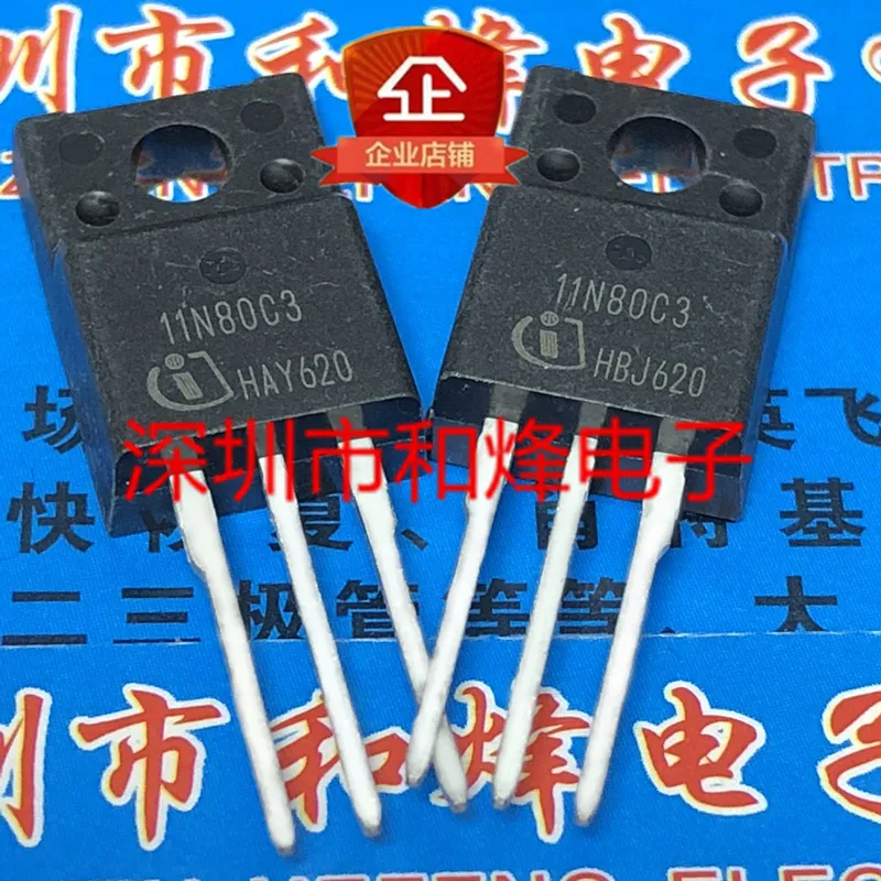 

11N80C3 SPA11N80C3 New and original TO-220F 800V 11A MOS field effect tube Electronic chip IC integration to220