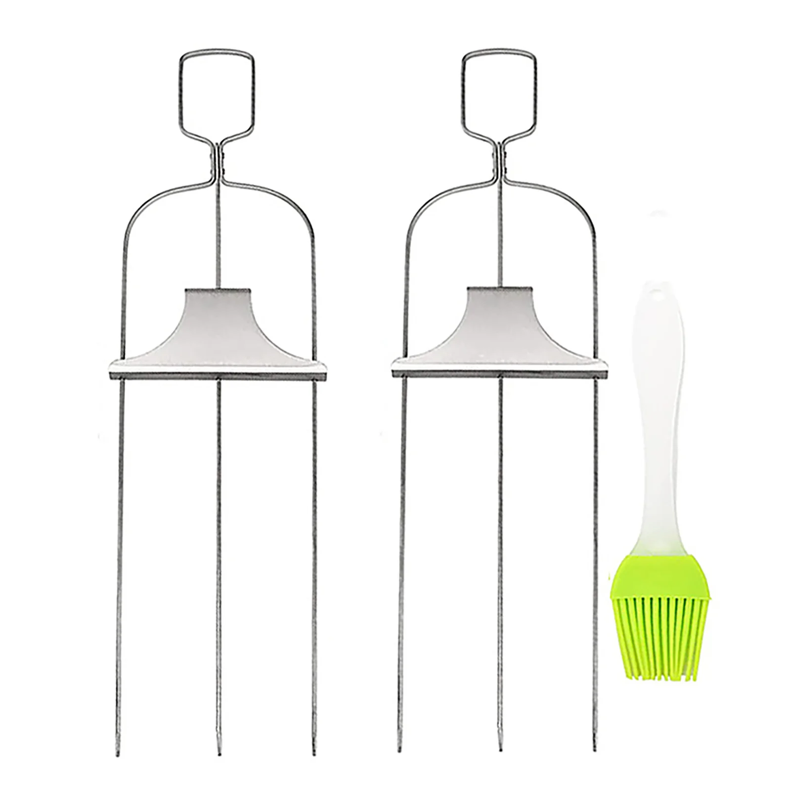 Set of 2 Rustproof Stainless Steel Skewers for Kabobs 14 Inches Perfect for Grilling Meat Vegetables and Seafood
Set of 2 Rustproof Stainless Steel Skewers for Kabobs 14 Inches Perfect for Grilling Meat Vegetables and Seafood