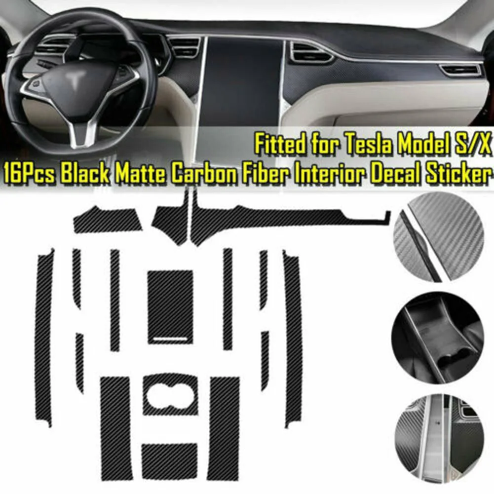 For Tesla Model X/S 1 Set/kit Carbon Fiber Black Center Console Wrap Sticker Trim Vehicle Accessories 2012-2021 Parts New
For Tesla Model X/S 1 Set/kit Carbon Fiber Black Center Console Wrap Sticker Trim Vehicle Accessories 2012-2021 Parts New