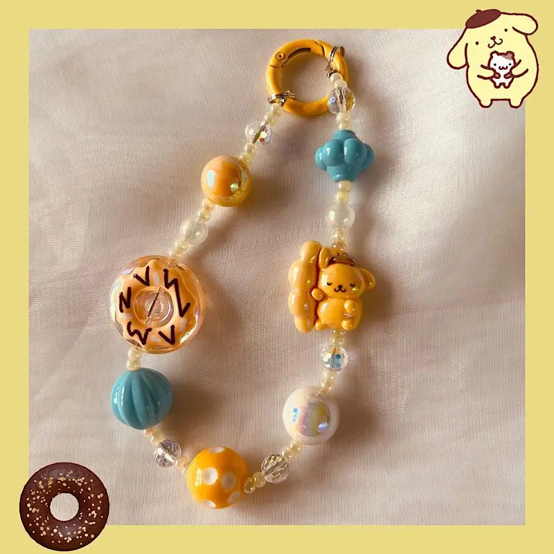 New Kawaii Pompompurin Mobile Phone Chain Pendant Key Chain Bag Decoration Cute Cartoon Beaded Chain Exquisite Compact for Girl
New Kawaii Pompompurin Mobile Phone Chain Pendant Key Chain Bag Decoration Cute Cartoon Beaded Chain Exquisite Compact for Girl