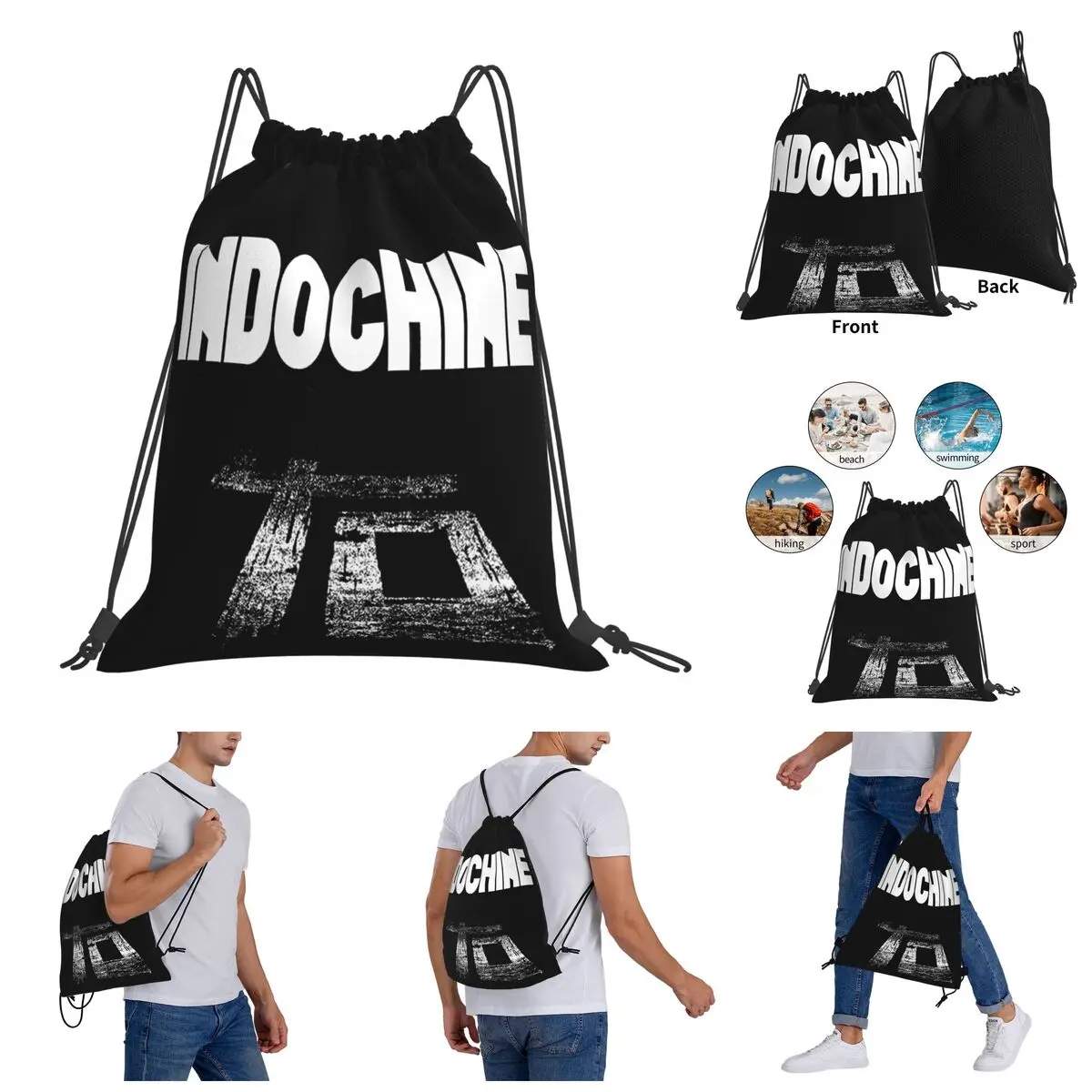 Backpack Funny Novelty Drawstring Bags Gym Bag Indochine Central Tour 2020 2021 Classic Knapsack
Backpack Funny Novelty Drawstring Bags Gym Bag Indochine Central Tour 2020 2021 Classic Knapsack