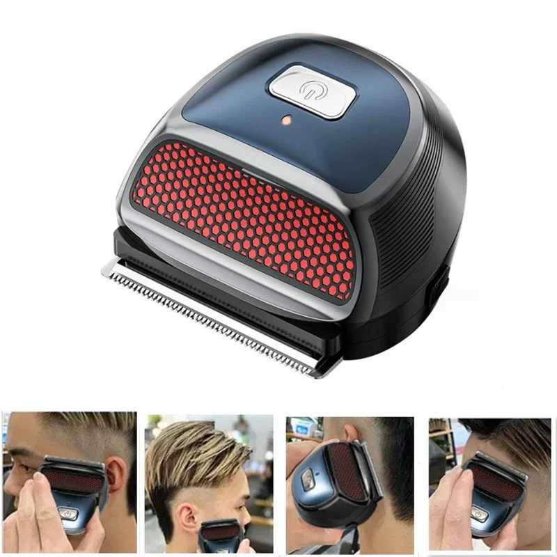 

Washable Electric Self Hair Trimmer Self-Cut Haircut Kit Fade Style Clipper For Men Skull Bald Head Shaver Wet Dry Beard Razor