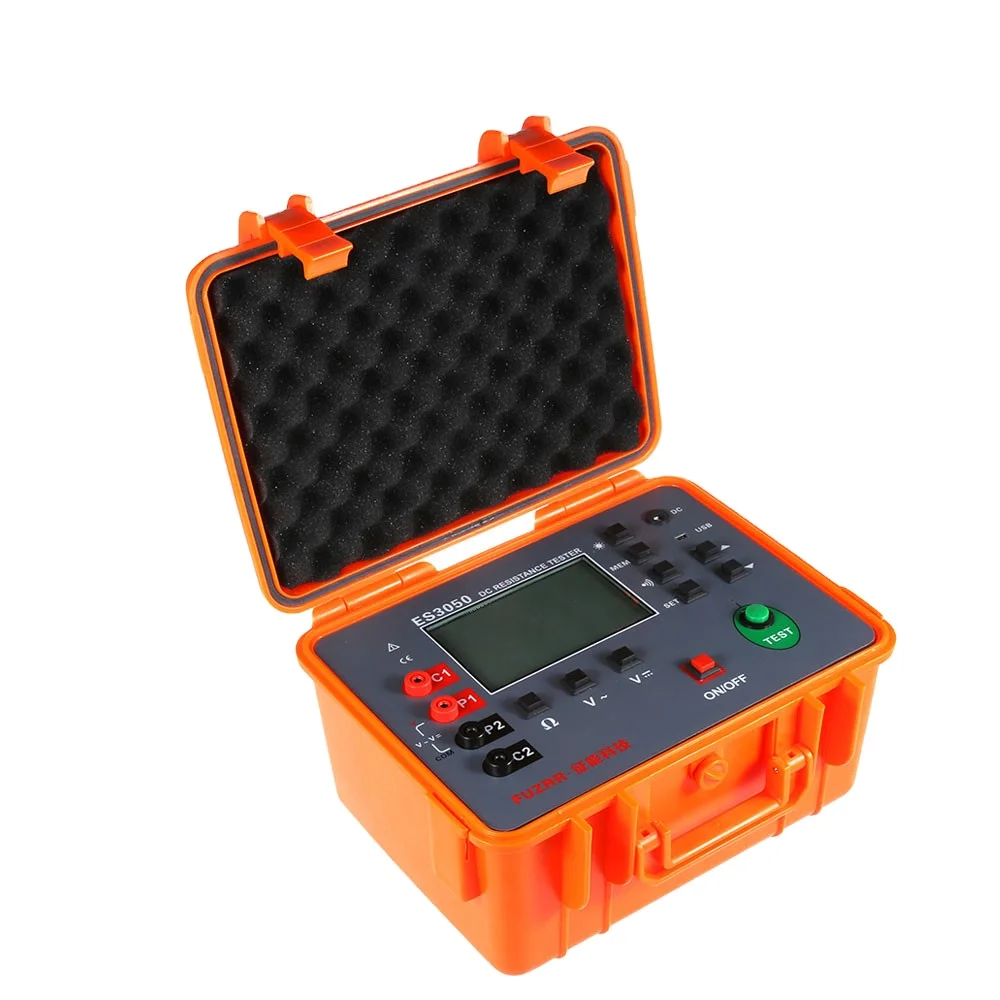 ES3050 Dc Resistance Meter Portable Switch Loop Contact Resistance Tester Ohm Meter
ES3050 Dc Resistance Meter Portable Switch Loop Contact Resistance Tester Ohm Meter