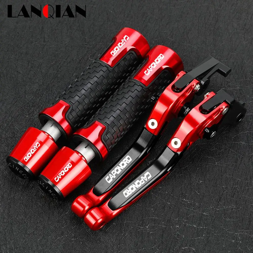

Motorcycle For Aprilia CAPONORD ETV1000 2002 -2007 Extendable Brake Clutch Levers Handlebar Handle Grips Ends Slider Accessories