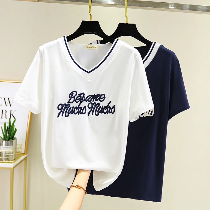 Casual Large Size t Shirts Women's Clothing 2023 Summer New V-neck Tops Girls Cute Short-sleeved T-shirt fp33
Casual Large Size t Shirts Women's Clothing 2023 Summer New V-neck Tops Girls Cute Short-sleeved T-shirt fp33