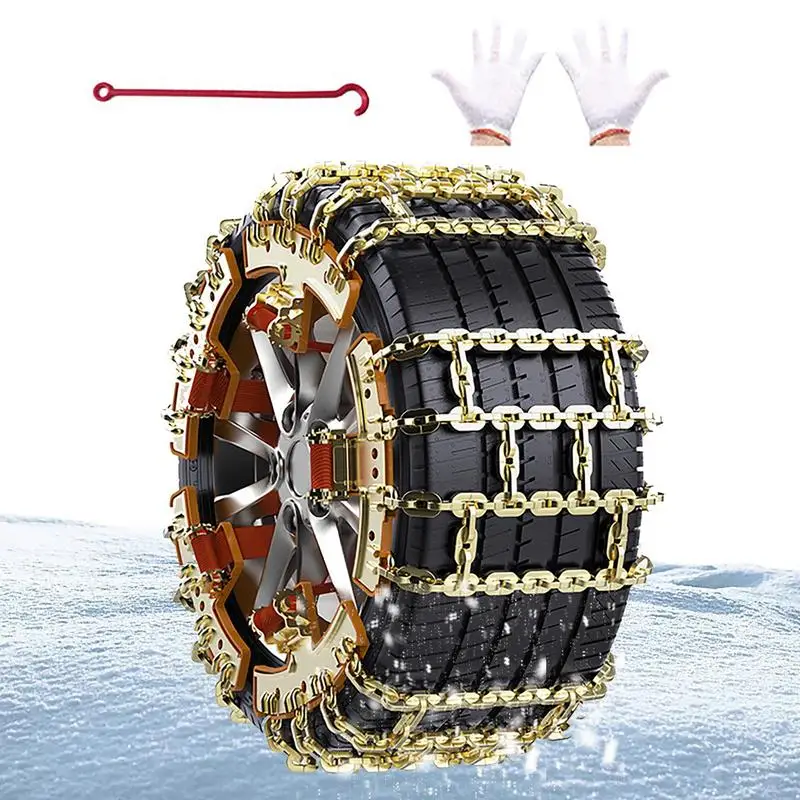 Car Tire Snow Chains 6 Pieces Strong Chains For Tire Safety Universal Tire Snow Chains For Snow Ice Mud Sand For Winter
Car Tire Snow Chains 6 Pieces Strong Chains For Tire Safety Universal Tire Snow Chains For Snow Ice Mud Sand For Winter