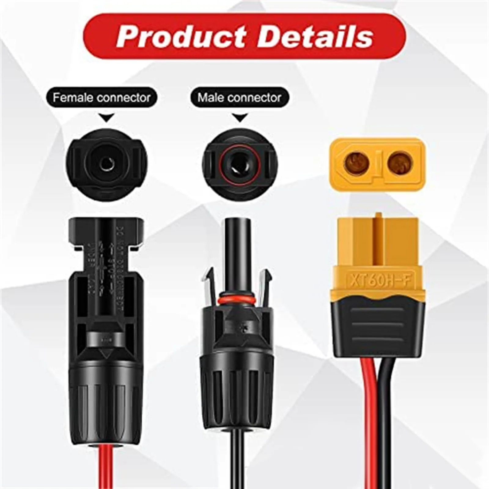 Charging Cable Connecting Cable 1m Accessories Connection Cable Female Replacement Solar Generator Solar Panel
Charging Cable Connecting Cable 1m Accessories Connection Cable Female Replacement Solar Generator Solar Panel