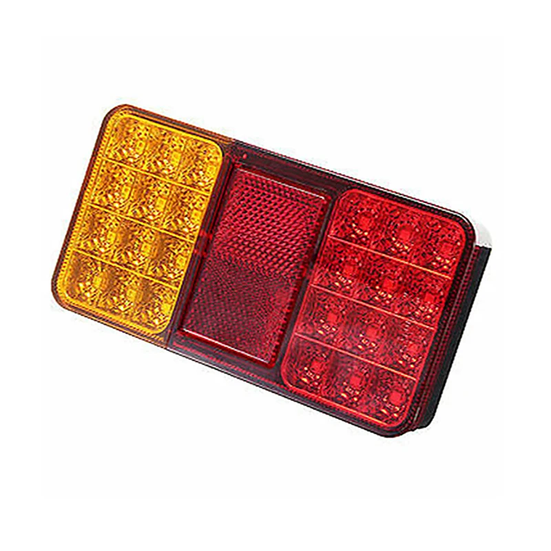 

12V Car Truck Tail Light Taillight Rear Stop Brake Light 24 LED Waterproof Indicator Signal Lamp Boat Trailer Caravan Van Lorry