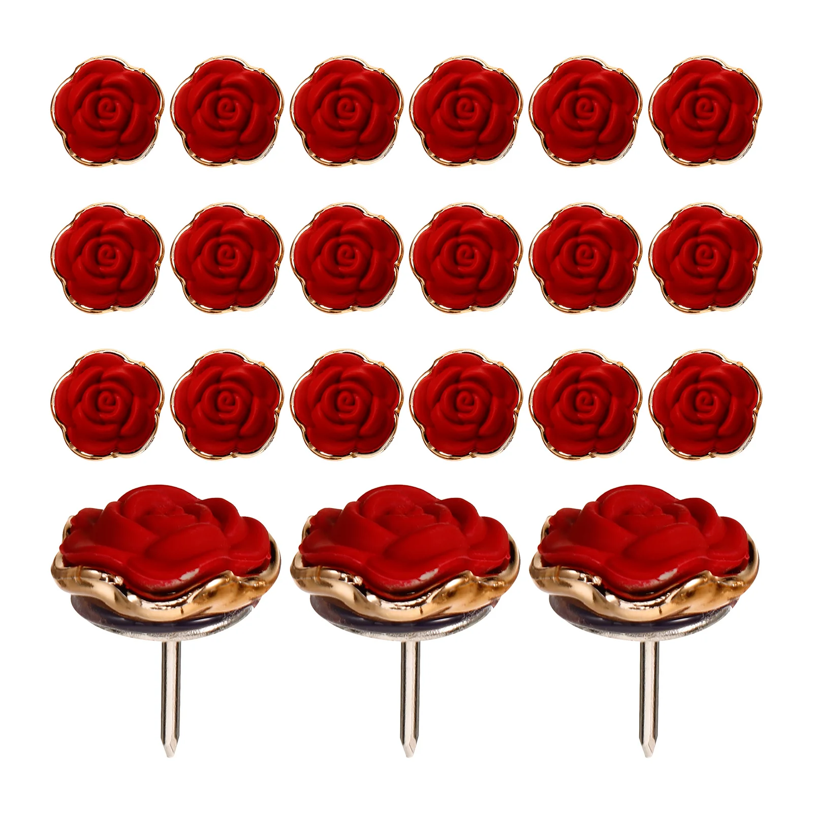 30 Pcs Rose Flower Decorative Needle Multi-function Thumbtacks Decorate Small Compact Pushpins Desk Cork Board Accessories
30 Pcs Rose Flower Decorative Needle Multi-function Thumbtacks Decorate Small Compact Pushpins Desk Cork Board Accessories