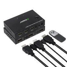 HDMI kvm Switch AM-KVM201-CM 2-in-1 HDMI/USB KVM Switch Support HD 2K*4K 2 Hosts Share 1 Monitor/Keyboard& Mouse kvm switch
HDMI kvm Switch AM-KVM201-CM 2-in-1 HDMI/USB KVM Switch Support HD 2K*4K 2 Hosts Share 1 Monitor/Keyboard& Mouse kvm switch