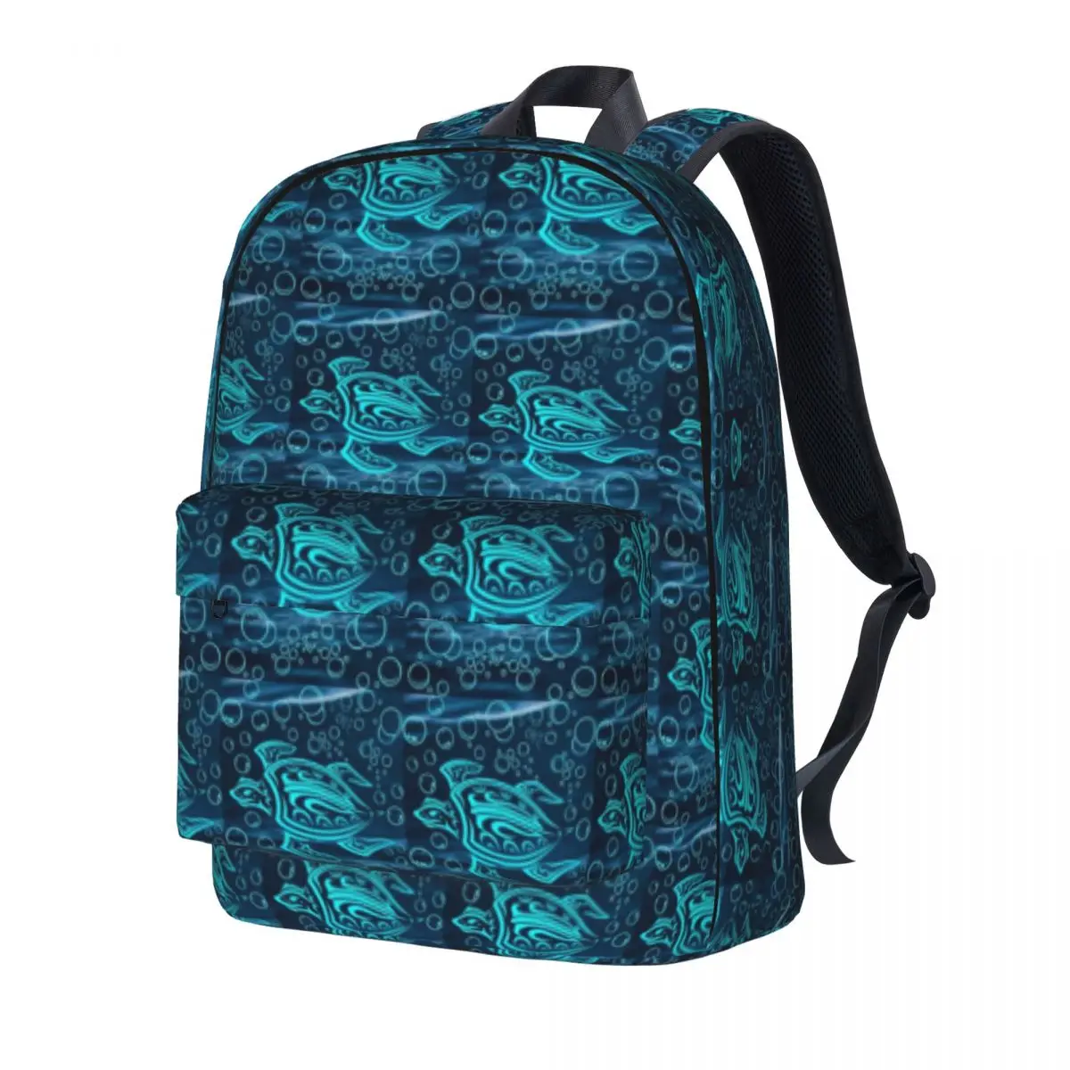 

Sea Turtle Backpack OceanTribal Hawaiian Travel Backpacks Teen Kawaii School Bags Custom Soft Rucksack Xmas Gift