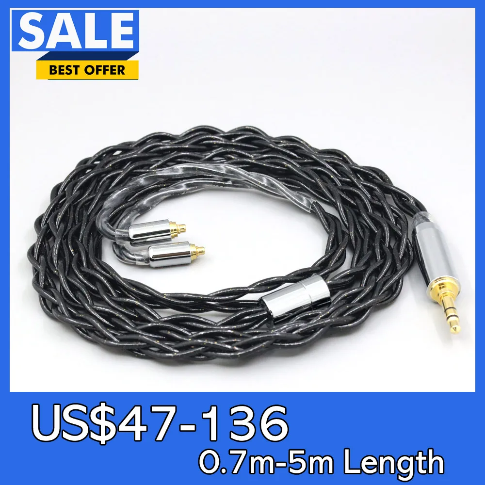 

99% Pure Silver Palladium Graphene Floating Gold Cable For Sennheiser IE200 IE300 IE900 IE600 Shure AONIC 3 4 5 LN008341