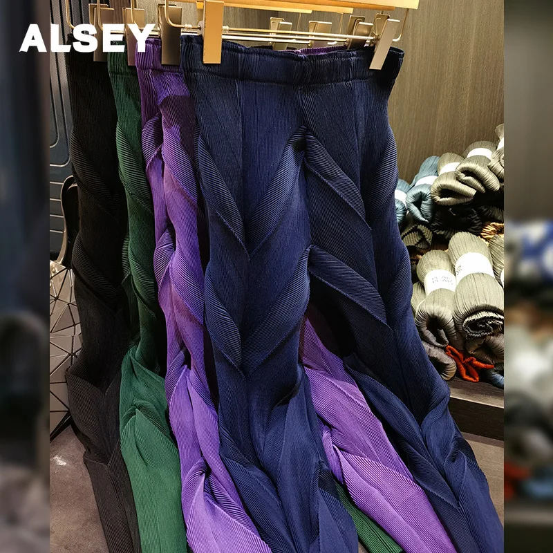 ALSEY Miyake Pleated Slim Peplum Nine-minute Pants 2023 Spring and Summer New Office Lady Fashion Radish Haren Pants Women
ALSEY Miyake Pleated Slim Peplum Nine-minute Pants 2023 Spring and Summer New Office Lady Fashion Radish Haren Pants Women