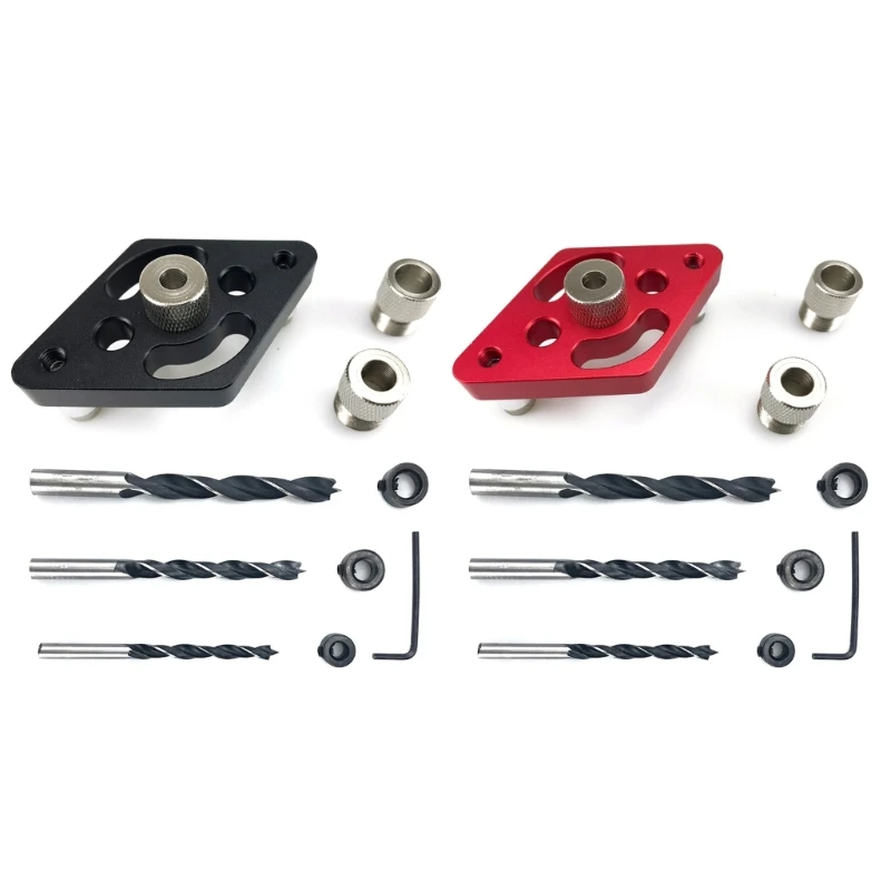 Self Centering Drill Guide Locator with 3pc Drill Bit(6mm,8mm,10mm) Positioner Tool for Woodworking Enthusiasts DIY Dropship
Self Centering Drill Guide Locator with 3pc Drill Bit(6mm,8mm,10mm) Positioner Tool for Woodworking Enthusiasts DIY Dropship
