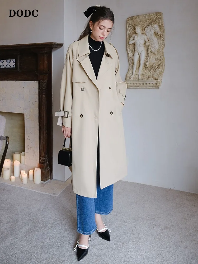 Dodc Windbreaker 2022 New Women'S Autumn British Style Retro Simple And Thin Temperament Mid-Length Thin Coat
Dodc Windbreaker 2022 New Women'S Autumn British Style Retro Simple And Thin Temperament Mid-Length Thin Coat