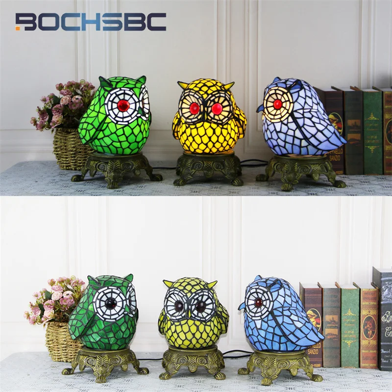 BOCHSBC Tiffany Glass Parrot style Table lamp decor Den Bedroom Holiday gift children's cartoon LED small night light
BOCHSBC Tiffany Glass Parrot style Table lamp decor Den Bedroom Holiday gift children's cartoon LED small night light