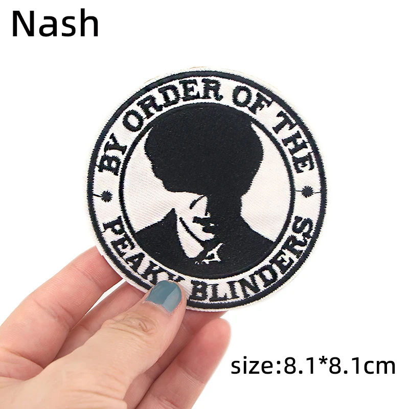 

Peaky Man Vintage Sign Embroidery Fusible Patch Clothing Thermoadhesive Patches for Clothing Iron on Patches Cheap Badge Sew On