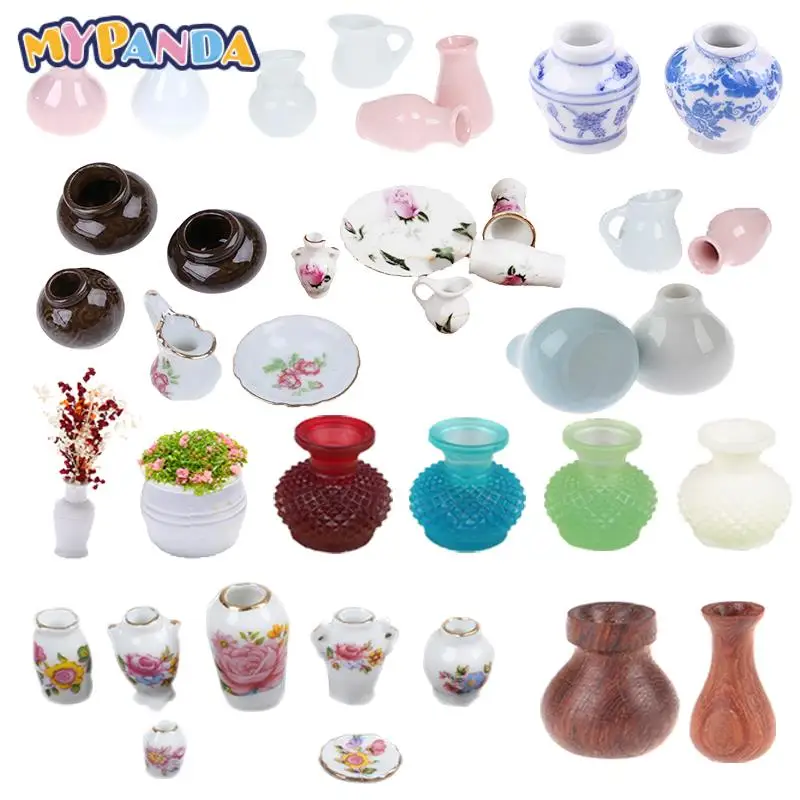 Dollhouse Mini Ceramic Porcelain Vase Accessories Doll House Miniatures 1:12 Accessories Decorative Miniature 1/2/3/4PCS
Dollhouse Mini Ceramic Porcelain Vase Accessories Doll House Miniatures 1:12 Accessories Decorative Miniature 1/2/3/4PCS