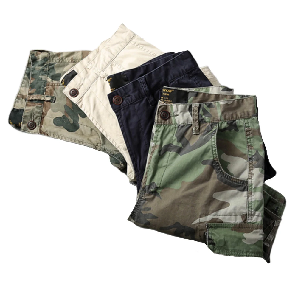 Summer American Style Reto Washed Cotton Multiple Pockets Straight Camouflage Cargo Shorts For Men Amekaji Knee Length Pants
Summer American Style Reto Washed Cotton Multiple Pockets Straight Camouflage Cargo Shorts For Men Amekaji Knee Length Pants