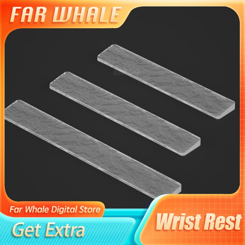 

Wrist Rest Water Ripple Keyboard Hand Rest Original Acrylic Transparent Ergonomic For 65% 75% 87 Keys Mechanical Keyboard