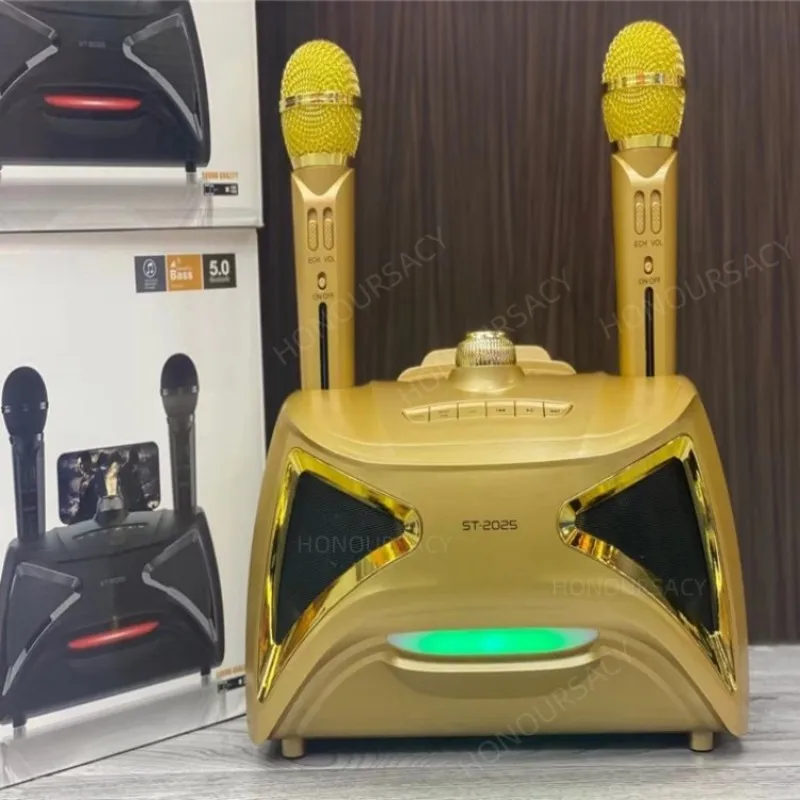 ST2025 RGB Music Portable Home KTV Set with Wireless Dual Mic Bluetooth Speaker Box High-power Subwoofer Outdoor Karaoke Machine
ST2025 RGB Music Portable Home KTV Set with Wireless Dual Mic Bluetooth Speaker Box High-power Subwoofer Outdoor Karaoke Machine