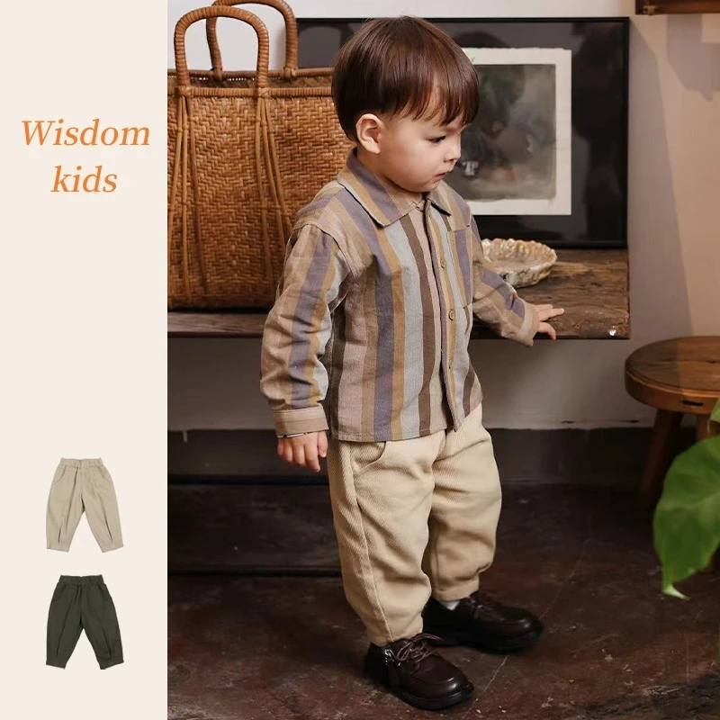 2024 Spring/summer New Children's Retro Style Overalls Boy Pants Baby Solid Color Radish Pants Casual Pants
2024 Spring/summer New Children's Retro Style Overalls Boy Pants Baby Solid Color Radish Pants Casual Pants