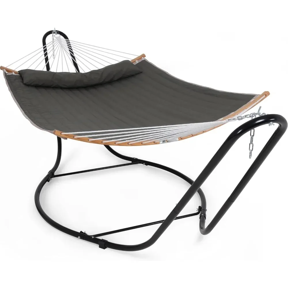 Hammock Outdoor Garden Furniture and Terrace Double Hammock With Curved Spreader Bar Hanging Hammocks for Leisure Patent Pending
Hammock Outdoor Garden Furniture and Terrace Double Hammock With Curved Spreader Bar Hanging Hammocks for Leisure Patent Pending