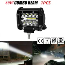 1 Pc Car Work Light Bar Driving Lamp Driving Light Flood Spot Lamp 60W 12V LED Headlight For Offroad Car Truck SUV ATV Boat
1 Pc Car Work Light Bar Driving Lamp Driving Light Flood Spot Lamp 60W 12V LED Headlight For Offroad Car Truck SUV ATV Boat