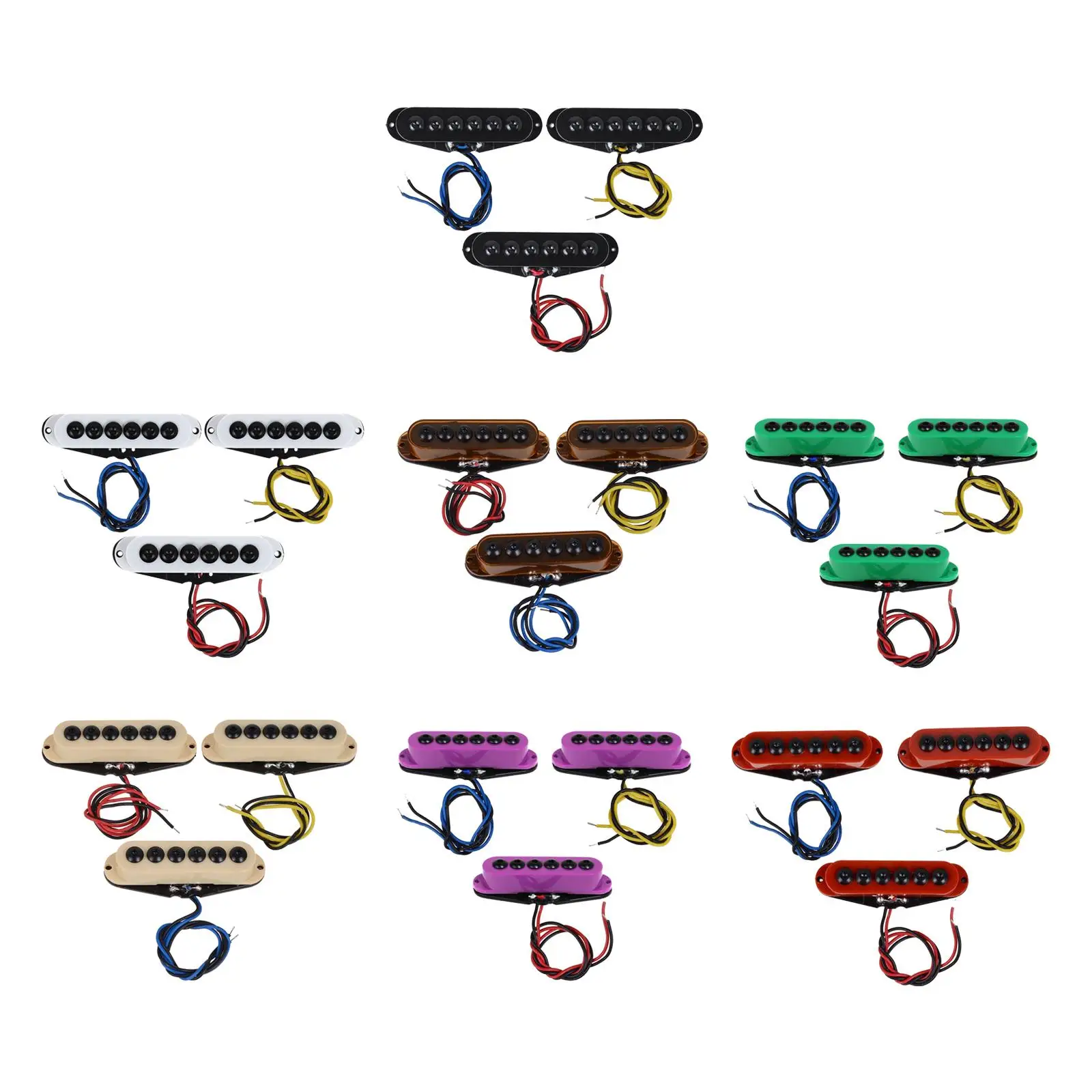 3x Single Coil Pickup for Musical Instrument Guitar String Guitar Bass Neck Middle Bridge Pickups Fittings
3x Single Coil Pickup for Musical Instrument Guitar String Guitar Bass Neck Middle Bridge Pickups Fittings