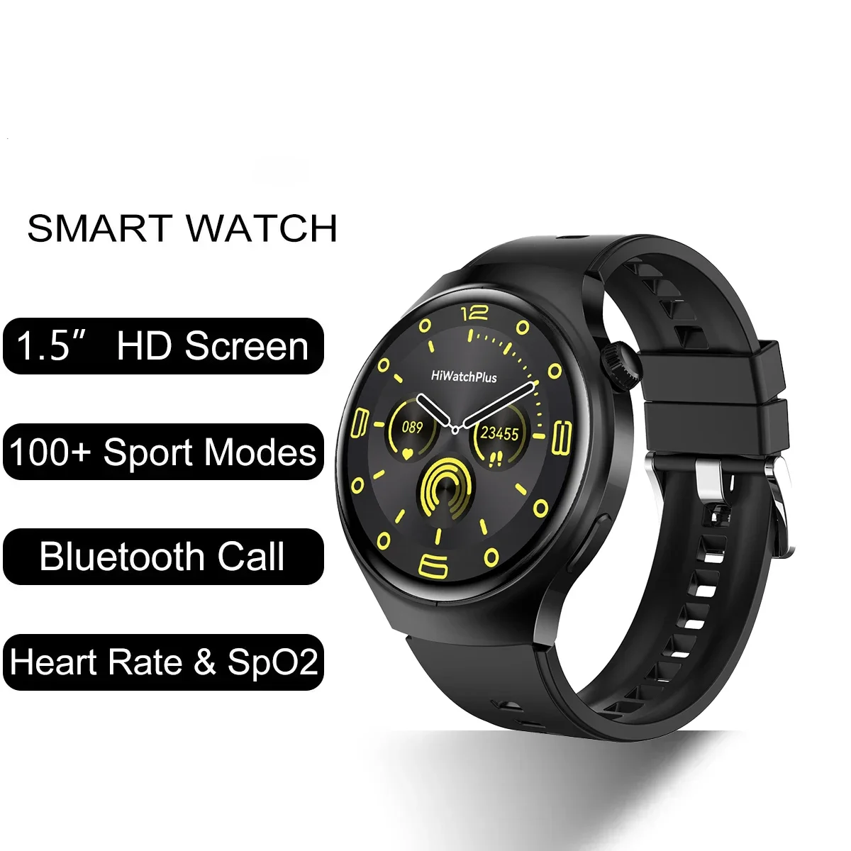 

2024 New Bluetooth Call SmartWatch for Men Women Gift 1.5" Screen Full Touch Sports Fitness Watch Digital Smar Twatch Wristwatch