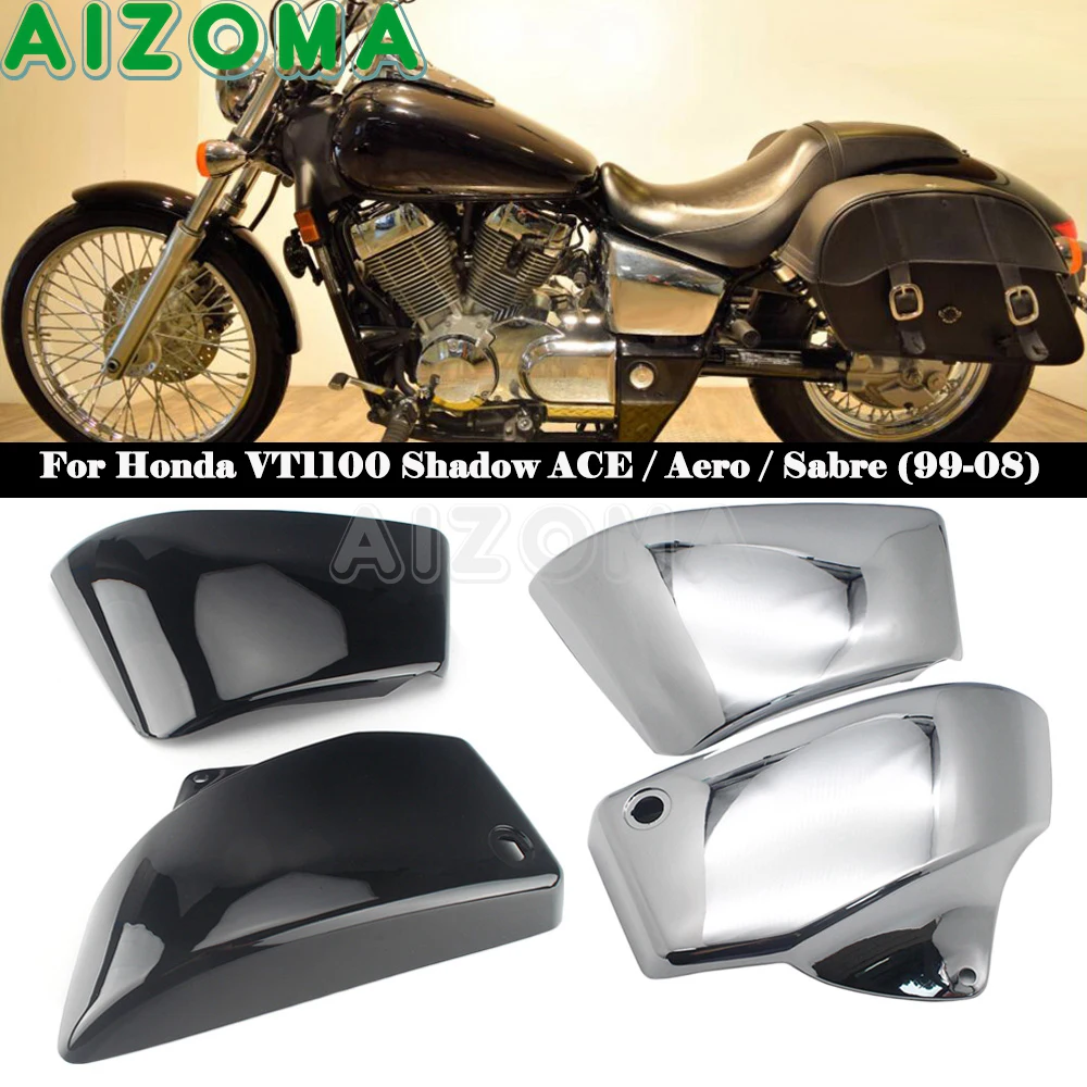 For Honda VT1100 Shadow ACE Aero Sabre Spirit VT1100C 1999-08 Black/Chrome Left Right Side Battery Fairing Cover Panel Protector
For Honda VT1100 Shadow ACE Aero Sabre Spirit VT1100C 1999-08 Black/Chrome Left Right Side Battery Fairing Cover Panel Protector