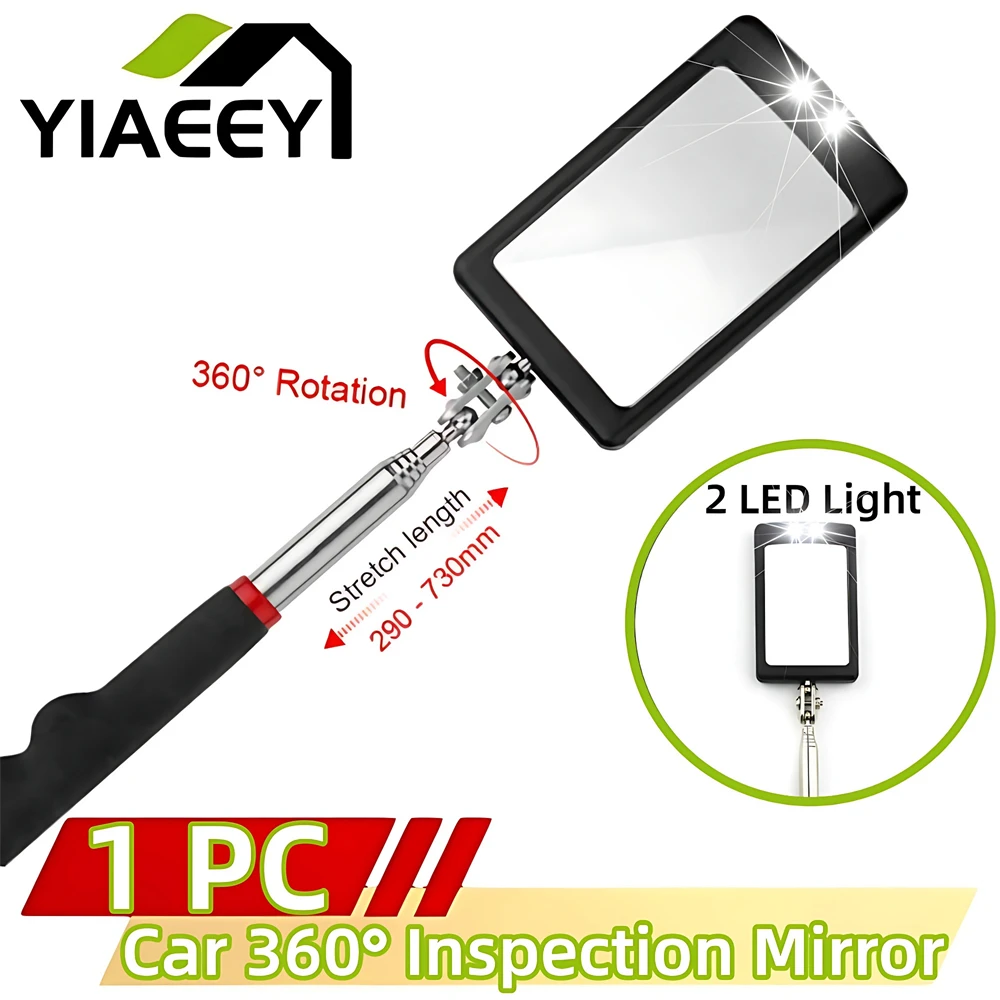 Telescoping Flexible Head Inspection Mirror Car Bottom with Light Adjustable Detection Mirror Magnification Inspection Mirror
Telescoping Flexible Head Inspection Mirror Car Bottom with Light Adjustable Detection Mirror Magnification Inspection Mirror