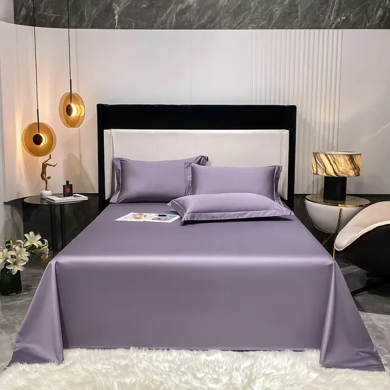 

100s Long staple cotton double bed sheets home linen set luxury bedspread flat sheet mattress cover cover pillowcase