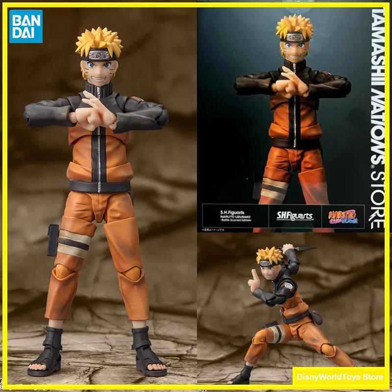 

100% Original Bandai S.H.Figuarts Tamashii Nations Store SHF Naruto Uzumaki TNT Battle Damage Edition In Stock Anime Figure Toys