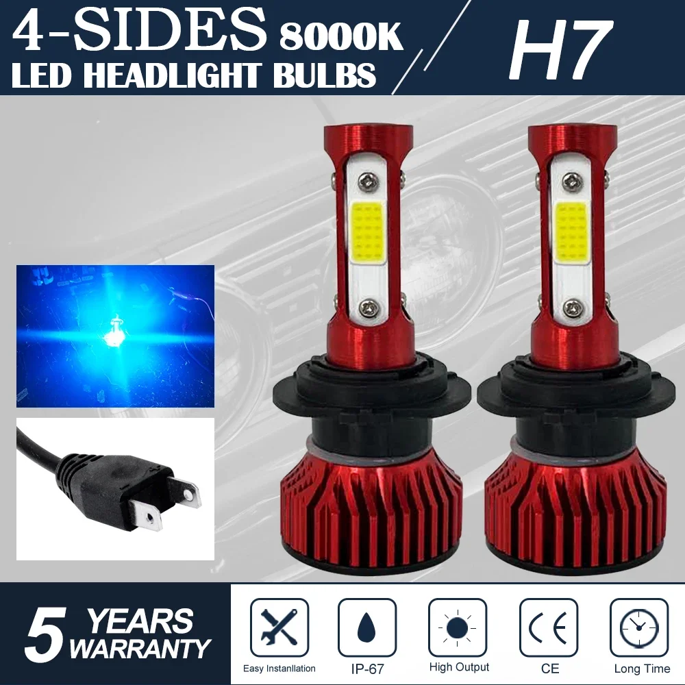 2PCS H7 Car Headlight Mini Lamp Blue LED Bulbs H8 H9 H11 Headlamps Kit 9005 HB3 9006 HB4 6000k Fog Light 12V 24V 8000LM 25W
2PCS H7 Car Headlight Mini Lamp Blue LED Bulbs H8 H9 H11 Headlamps Kit 9005 HB3 9006 HB4 6000k Fog Light 12V 24V 8000LM 25W
