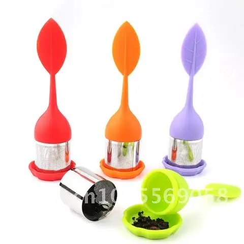 Stainless Steel Fine Mesh Tea Filter - Tea Infuser with BPA-Free Silicone Leaf Handle and Drip Tray for Loose Leaf Tea
Stainless Steel Fine Mesh Tea Filter - Tea Infuser with BPA-Free Silicone Leaf Handle and Drip Tray for Loose Leaf Tea