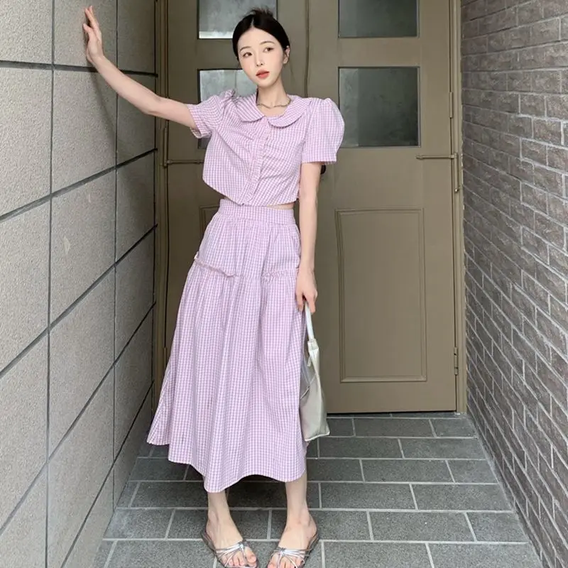 20232 Women's Skirt Suit New Style in Spring and Summer Short Sleeve High Waist Loose and Comfortable Appear Thin Free Shipping
20232 Women's Skirt Suit New Style in Spring and Summer Short Sleeve High Waist Loose and Comfortable Appear Thin Free Shipping