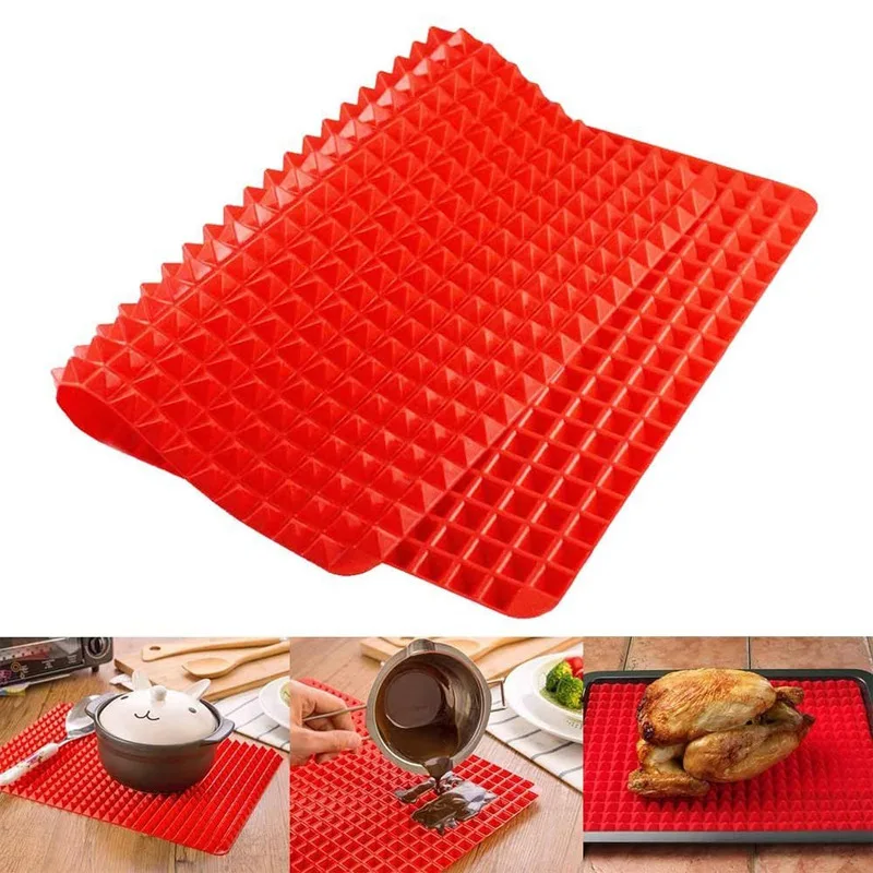 Pyramid Drain Oil Barbecue Mat Silicone Barbecue Mat Roasted Chicken Wings Multifunctional Outdoor Barbecue Mat
Pyramid Drain Oil Barbecue Mat Silicone Barbecue Mat Roasted Chicken Wings Multifunctional Outdoor Barbecue Mat