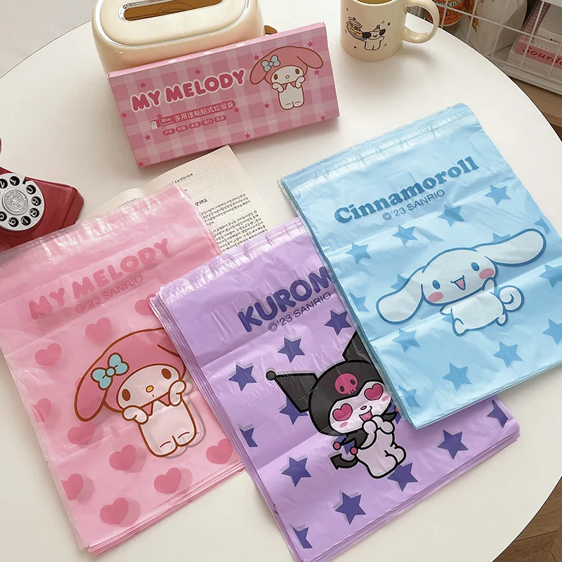 Оптовая продажа с завода Sanrio, многофункциональный липкий мешок для мусора, Настольный портативный мультяшный мелодия Kuromi, пластиковый упаковочный пакет
Оптовая продажа с завода Sanrio, многофункциональный липкий мешок для мусора, Настольный портативный мультяшный мелодия Kuromi, пластиковый упаковочный пакет