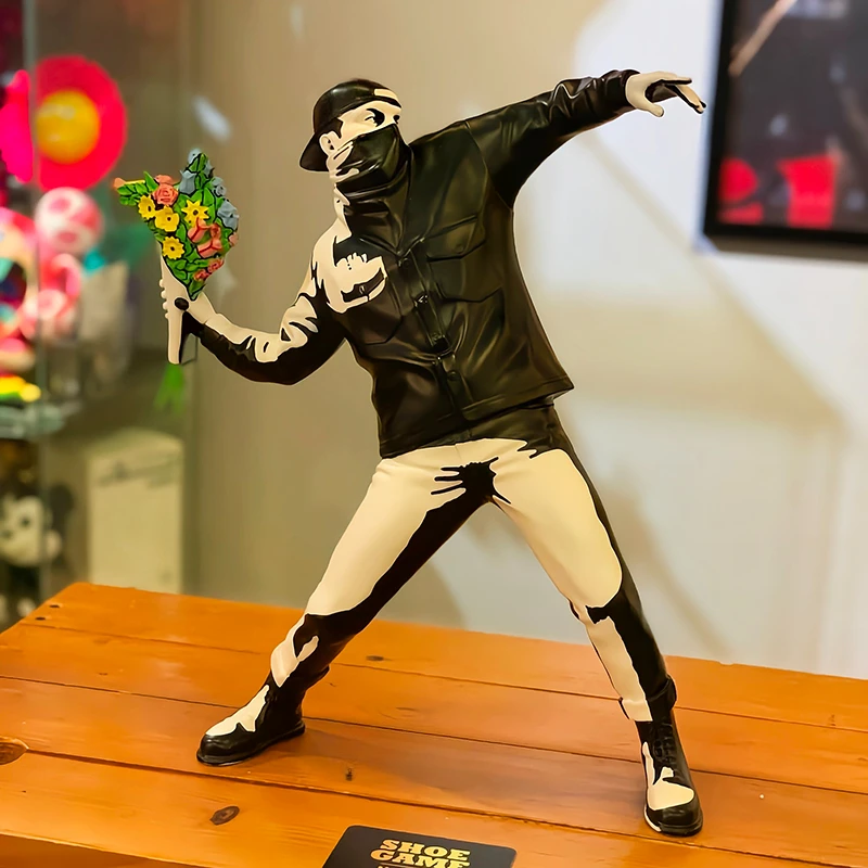 Banksy Flower Bomber Trendy Toy Ornaments for Boys, Artist-designed Sculptures, Colorful Gift Boxes, Gifts for Boys Banksy Flower Bomber Trendy Toy Ornaments for Boys, Artist-designed Sculptures, Colorful Gift Boxes, Gifts for Boys
