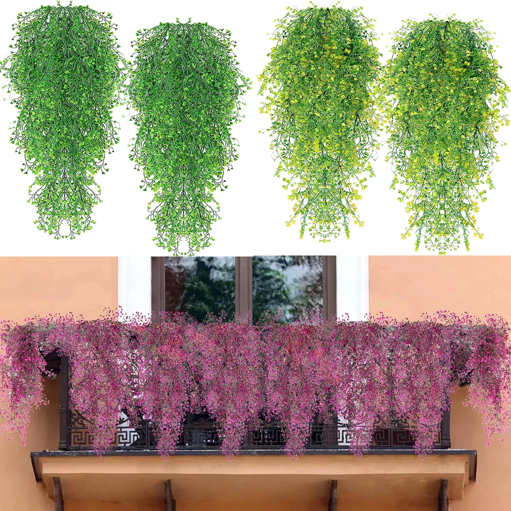 85cm Artificial Liana Wall Hanging Plants Fake Ivy Vine String Plant Home Wall Decor for Outdoor UV Resistant Garden Decoration 
85cm Artificial Liana Wall Hanging Plants Fake Ivy Vine String Plant Home Wall Decor for Outdoor UV Resistant Garden Decoration