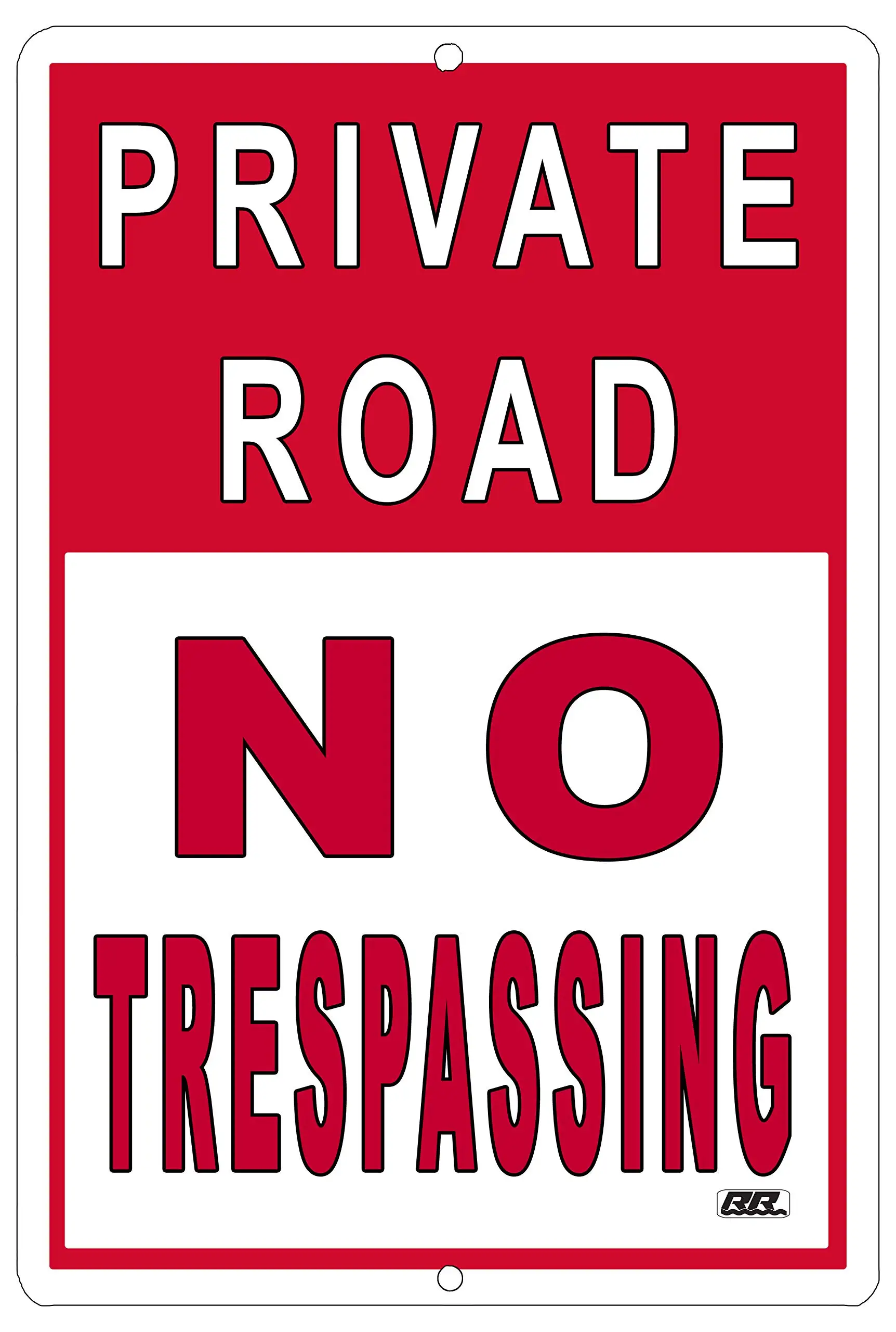 Private Road No Trespassing Metal Tin Sign Store Home Yard Fence Property Marker
Private Road No Trespassing Metal Tin Sign Store Home Yard Fence Property Marker