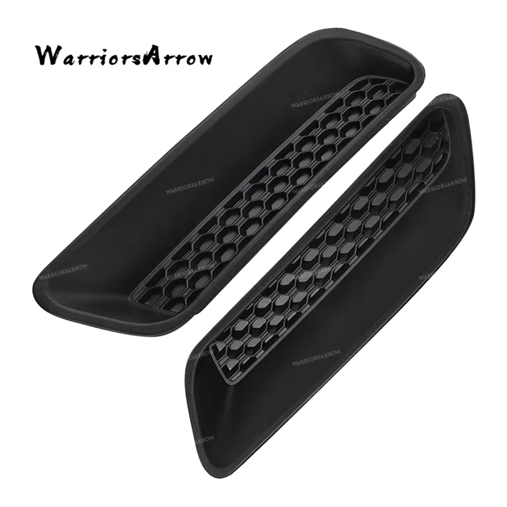 

Pair Front Left Right Hood Scoop Trim Insert Cover Plastic Black For Dodge Ram 1500 2009-2019 68324991AA 68324990AA