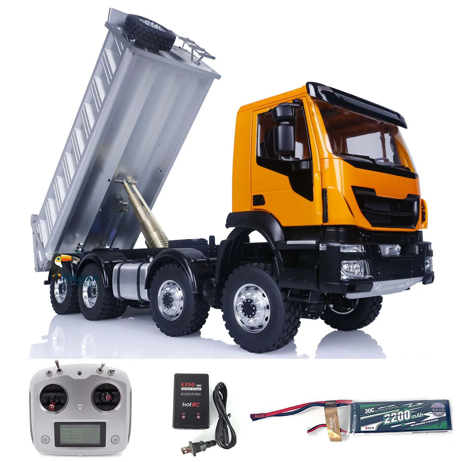 1/14 LESU Hydraulic RC Dumper Car 8X8 Metal Chassis Assembled Painted Tipper Trucks Toucanhobby Remote RTR Toys THZH1516-SMT8
1/14 LESU Hydraulic RC Dumper Car 8X8 Metal Chassis Assembled Painted Tipper Trucks Toucanhobby Remote RTR Toys THZH1516-SMT8